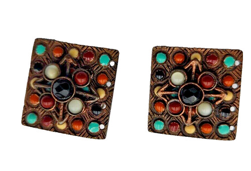 Vintage paire boucles - vintage,