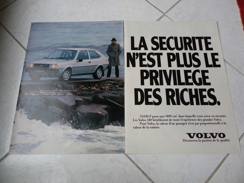 Publicité volvo 340 343l - 340,