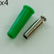 Fiche banane 4mm femelle vert CT2213-5 Cal Test (lot de 4)