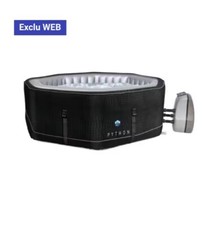 Spa gonflable Python Octogonal 6 Personnes 185x70cm PVC Laminé Similicuir