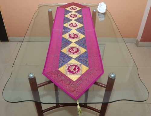Handmade décorative paon soie - handmade,