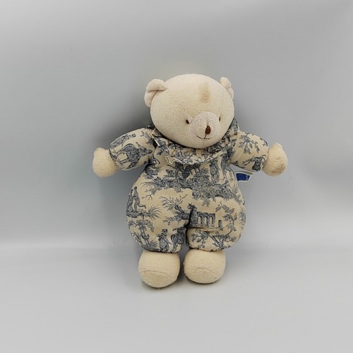 Doudou ours blanc écru - , motifs