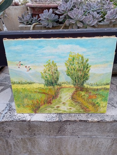 Tableau paysage peinture sur - tableau,