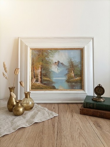 Tableau paysage montagneux - paysage,