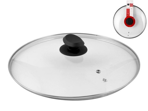 Couvercle verre bord inox - couvercle,