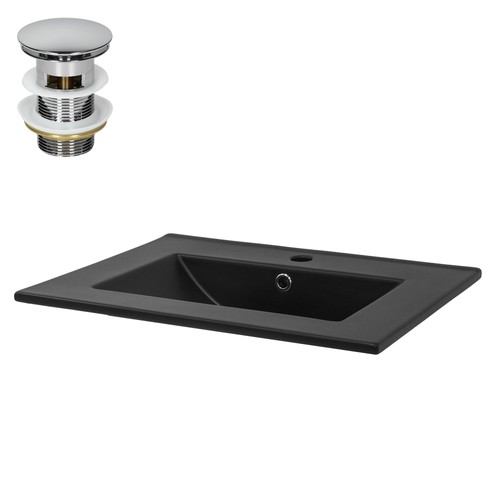 Lavabo encastrer noir - à,