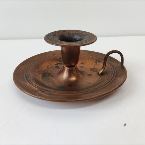 Bougie ancienne cuivre - bougie,