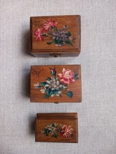 Boites en bois d'olivier