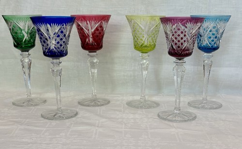 Verres pied cristal de - cristal,