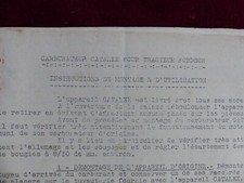 leaflet: CATALEX carburetor for Fordson tractor