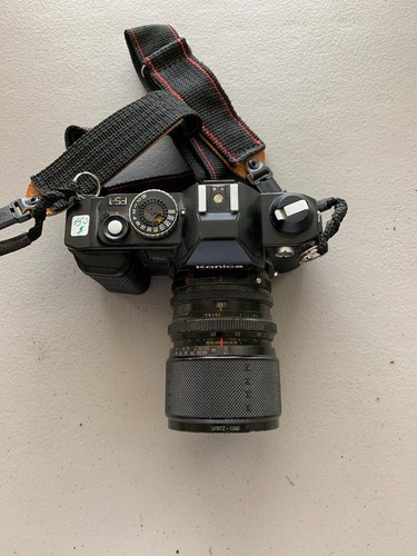 Konica 35mm camera with - konica,