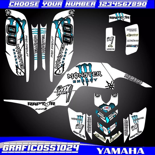 Yamaha raptor 660 kit graphics - raptor,