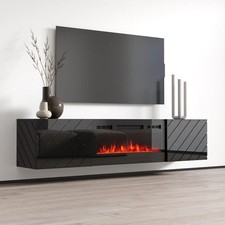 Roxy Meuble TV avec cheminée