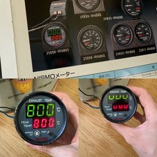 NISMO OLD LOGO 60mm Digital Exhaust Temp Gauge Meter Rare Skyline GTR R32 S13
