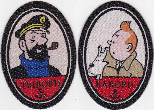 2patch tintin haddock - &,