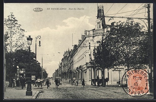 Cpa charleroi rue - charleroi,, du