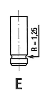 Soupape admission acier - acier, au