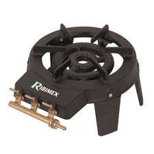 ribiland réchaud à gaz 2 feux quadripatte en fonte 8kw prf390 