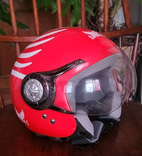 Casque jet kaporal - casque, rouge