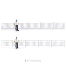 HO Lot 1m Clôture Ferroviaire Barrière Sncf 1/87 H0 Décor Train Gare Modélisme