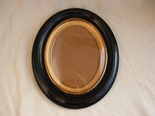 CADRE EN BOIS NOIRCI  LAQUE ET