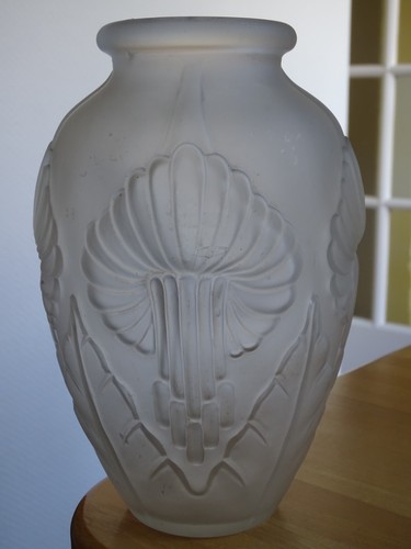 Ancien vase verre couleur - vase,