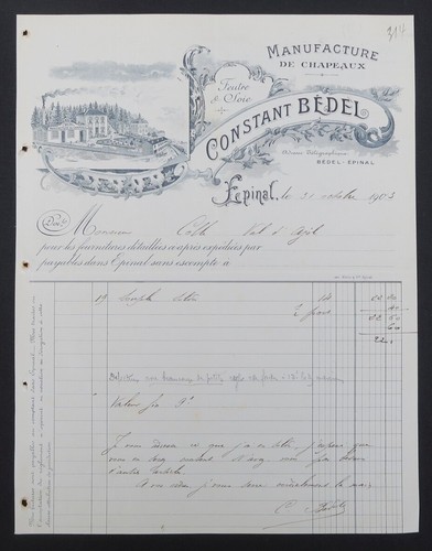 Facture 1903 epinal - 1903,