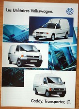 Rare catalogue les utilitaires Volkswagen (caddy transporter LT) France oct96 8p