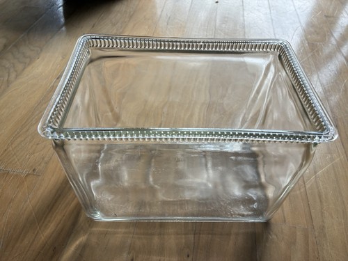 Antique glass battery box - antique,