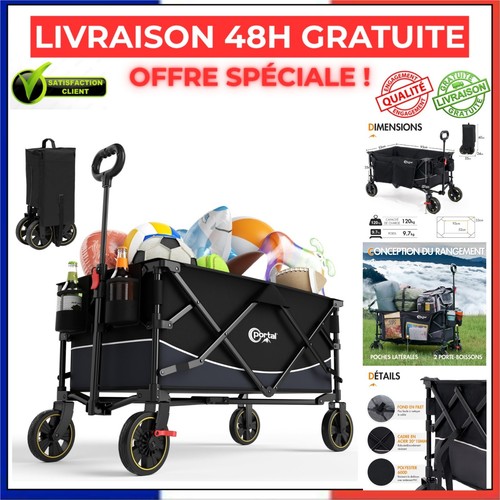 Chariot plage pliable - chariot, de