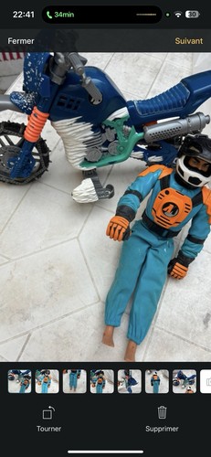 Action man hasbro avec - man, moto