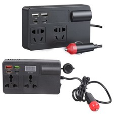 Car Plug Adapter Outlet Power Inverter DC12V-24V to 220V Car Travel Adapter