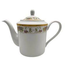 🌸 Théière en porcelaine fine vintage à fleurs – Style classique - 4 à 6 Tasses