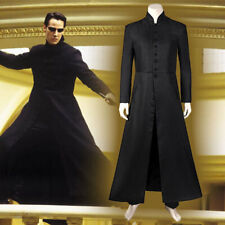 The Matrix Reloaded Neo Cosplay Costume Halloween Costume Jacket for Mens New 