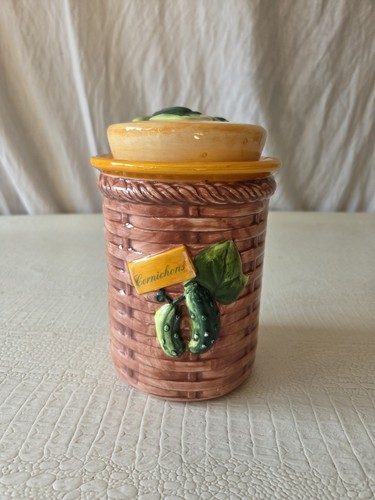 Pot cornichons barbotine - pot, À