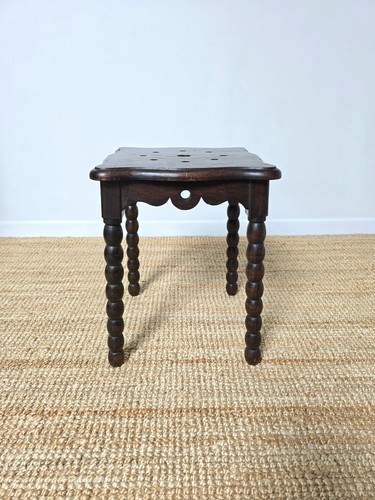 Tabouret ancien bois tourné - tabouret,