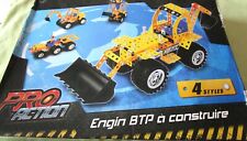 Jeu Construction PRO ACTION style Meccano, Engin BTP (Pièces)