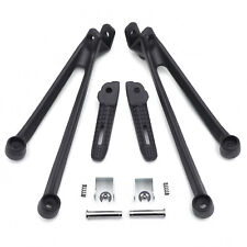 Rear Foot Pegs & Brackets For 2010-2018 BMW S1000RR Passenger Black