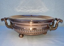 Chauffe-plat / chafing dish En Cuivre XIX–XXᵉ s. poignées et pieds décor