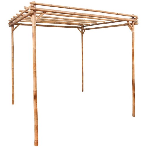 Pergola bambou 170x170x220 - bambou,