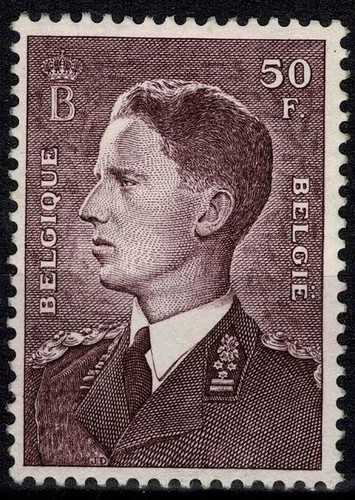1952 belgique timbre effigie - belgique,
