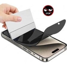 Film Protection Écran ANTI-ESPION Hydrogel iPhone 17 16 15 14 13 12 11 X Pro Max