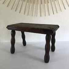 29 ⚜️ Antique Small Wooden Bench Vintage Authentic