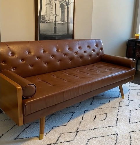 New faux leather - faux, sofa