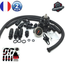 Régulateur de Pression de Carburant Universel AN6 Réglable et Manomètre 100 PSI