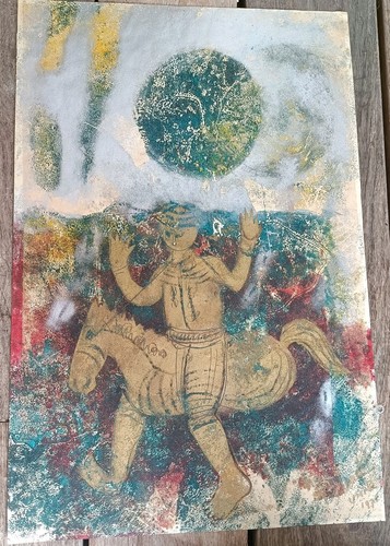 Peinture moderne sur papier - sur,