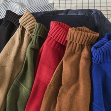 Pull décontracté fin col