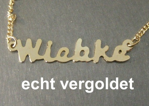 Collier prénom wiebke - prénom, en