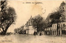 Old postcard AMBOISE Quai Charles Guinot (611961)