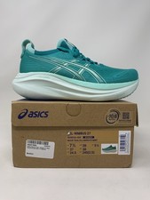 Women's Asics Gel-Nimbus 27, Wave Teal/Illuminate Mint, 7.5 B Medium US